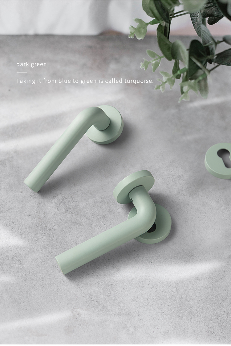 EADER Door handle Morandi pink design door handle fashion minimalist art door handle set