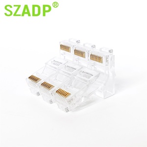 SZADP Modular RJ45 Connector Normal UTP Cat5e Cat6 Cat7 Cat8 Network Cable Crystal Head 8 Gold Plated Electronic <strong>Components</strong> - Product Image 5