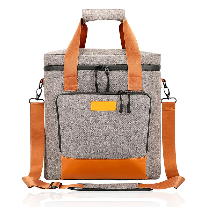 Thiết Kế Mới Bảo Vệ Linh Hoạt Mỏng Divider Độn Rượu Vang Tote Bag Hai Chai Cách Nhiệt Rượu Cooler Bag