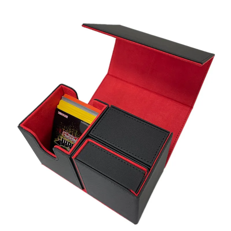 Gran oferta con dados 200 + Flip N Tray Premium Leather Pu Game Deck Tcg Card Box