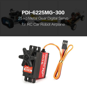 JX PDI-6225MG เซอร์โวดิจิตอล25kg เกียร์โลหะแรงบิดสูง300องศาสำหรับรถแข่ง RC แขนหุ่นยนต์เฮลิคอปเตอร์ - Product Image 3