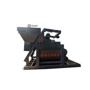 JS500 อุปกรณ์ผสมการก่อสร้างทางวิศวกรรม JS ผู้ผลิตเครื่องผสมคอนกรีตแกนแนวนอนคู่บังคับ