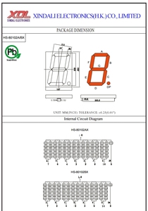 LED Numerische Anzeige 5 Zoll 8 Zoll 12 Zoll Blau Einstellige 7-Segment-Anzeige - Product Image 3