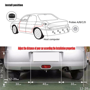Wholesale Universal Car Auto Parking <strong>Sensor</strong> <strong>Reverse</strong> Backup Vehicle Radar Monitor Detector System With 4 <strong>Sensor</strong> - Product Image 2