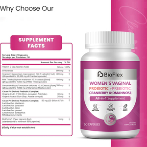 OEM Marque privée Capsules probiotiques Capsules Vitamines D-Mannose Canneberge Équilibre du pH Supplément pour Femmes - Product Image 3