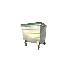 Cubo de basura grande de metal para exteriores de 1100L/660L, práctico contenedor de almacenamiento de HDPE con estructura integrada, capacidad de 240L - Product Image 6