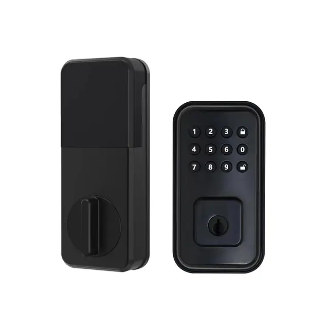 Suoboot Promotion d'usine Serrure de porte intelligente Tuya app Mot de passe électronique Clavier pêne dormant avec clés American Standard Auto Lock