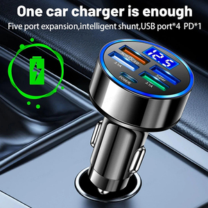 250W araba şarjı hızlı şarj tipi C PD QC3.0 USB telefon adaptörü araç çakmak telefon hızlı şarj için - Product Image 4