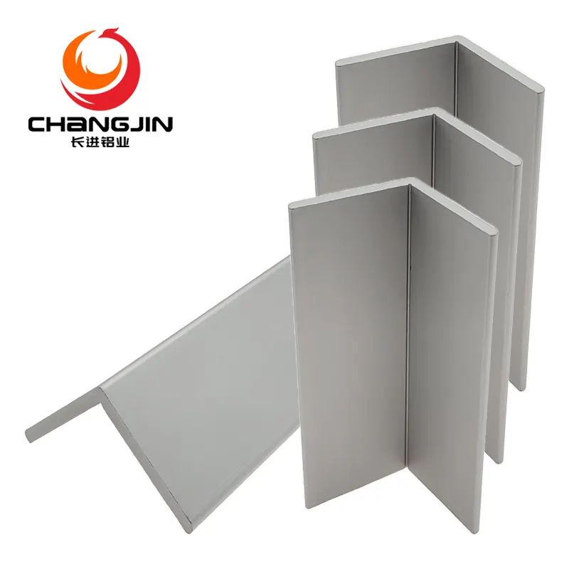 Lapisan Serbuk L Braket 60 90 135 Derajat Ekstrusi Aluminium Sudut Tebal Sudut Bar Profil Aluminium Industri