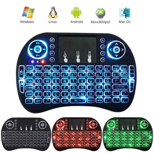 7 Color Backlight 2.4G Mini Wireless <strong>Keyboard</strong> with Touchpad Smart TV Box Air Mouse Remote <strong>Control</strong> I8 Fixed <strong>Code</strong> - Product Image 4