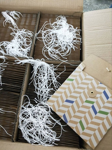 Benutzer definierte Großhandels preis Flat Kraft Karton Mailer Papier knopf Verschluss Dokument umschläge A5 und A4 String Umschläge - Product Image 3