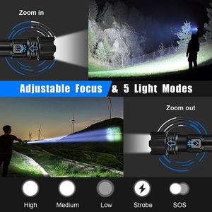 Heytorch מותאם אישית xhp70 פנסים פנס lumens גבוה 2000 לפיד אור טקטי פלאש אור טקטית - Product Image 4