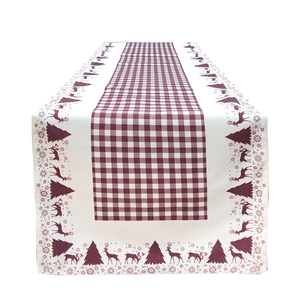 Hot Bán Hai Lớp Polyester Linen Nhà Hoặc Khách Sạn Cây Giáng Sinh In Bảng Á Hậu Giáng Sinh Trang Trí Bàn Ăn Á Hậu - Product Image 4