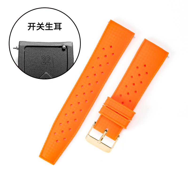 Orange - boucle dorée -K1