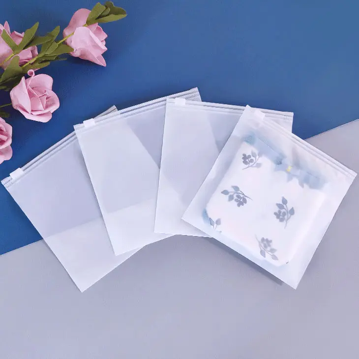 Grs sinh thái thân thiện nâng cao tổ chức tủ quần áo Túi Ziplock và túi dây kéo mờ cho bao bì quần áo thời trang