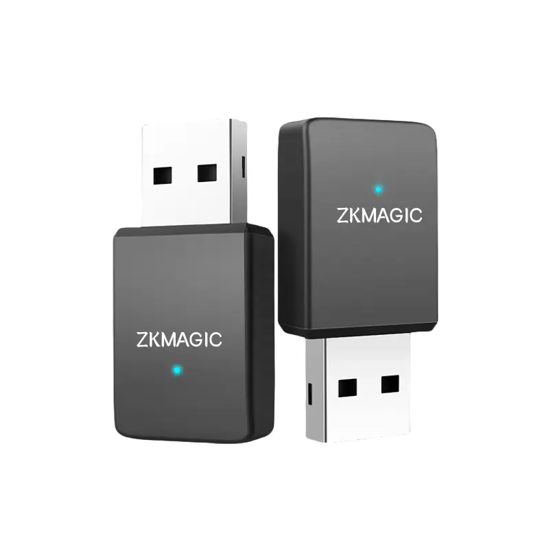 ZKMAGIC U9 650Mbps Tarjeta de red inalámbrica USB sin unidad 5G Banda dual WiFi Receptor Transmisor AC650 Tarjeta de red sin conductor