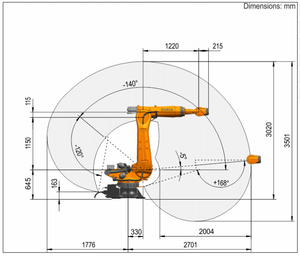 GP7 Nutzlast 7KG Works pace 2701mm Roboter Werkzeug maschine Laden und Entladen Anwendung Autoteile Industrie - Product Image 2