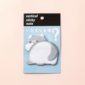 Bloc de notas adhesivas en forma de gato Bloc de notas de dibujos animados lindo Proveedor de notas adhesivas para mascotas Juego de notas adhesivas de diseño personalizado de alta calidad - Product Image 6