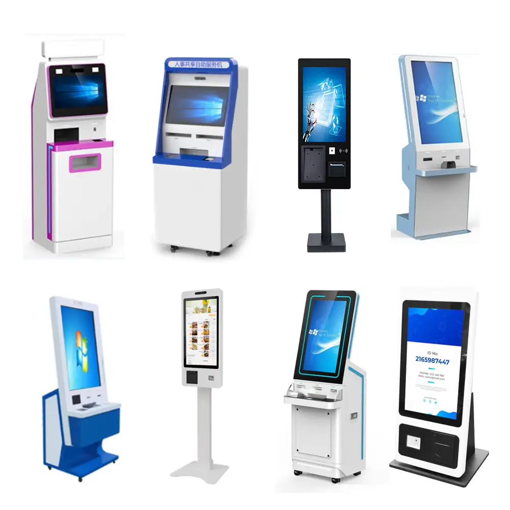 Machine de kiosque de paiement de service de commande automatique de contact de prix usine 43 pouces pour l'exposition de publicité