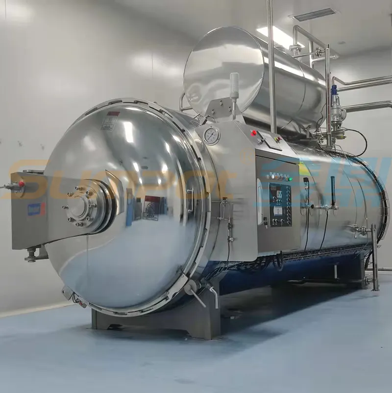 Autoclaves esterilizadores de vapor para alimentos industriales