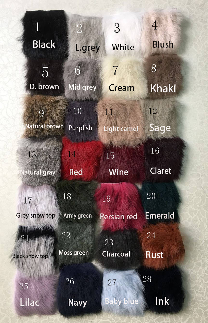 Tableau des couleurs