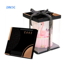 Khoang Rõ Ràng Mousse Khán Đài 3 Tier Hộp Giấy Hộp Bánh Bán Buôn Kenya - Product Image 5