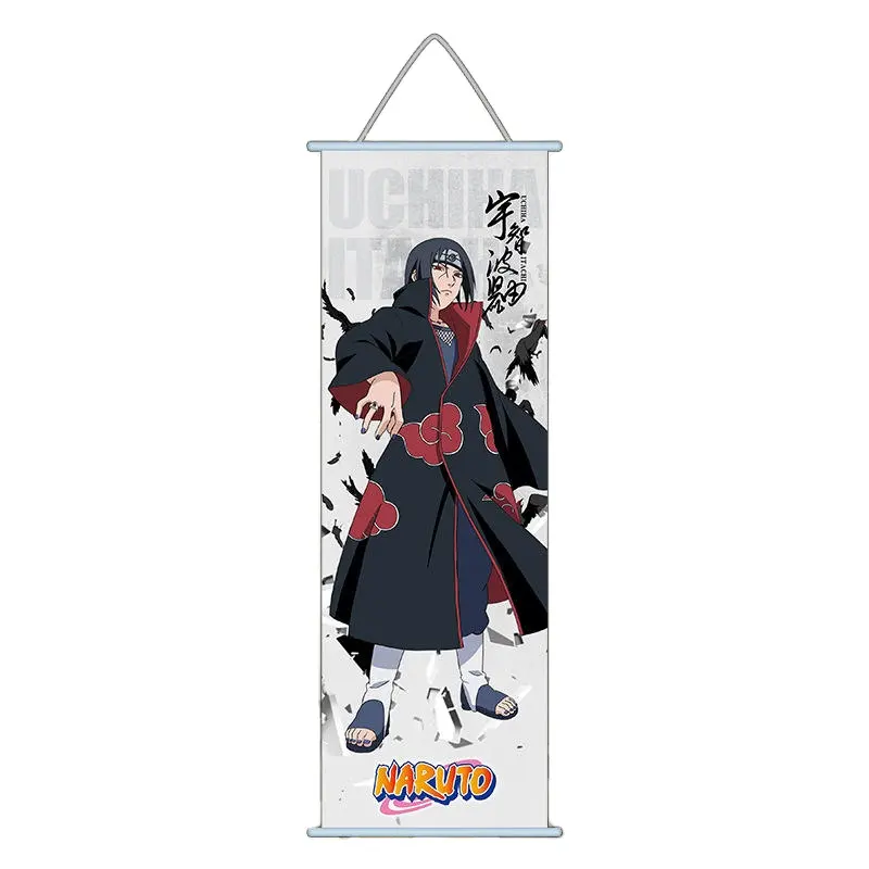 70*30cm decorare poster appesi Uchiha Itachi Sasuke Demon Slayer Anime Wall Scroll