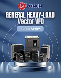 ZONCN Z2000 Unidad de velocidad variable Controlador VSD monofásico Control vectorial AC 220V a 380V 30KW y 37KW Potencia nominal para motores - Product Image 5