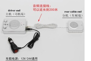 12v <strong>2</strong> <strong>Way</strong> <strong>Wired</strong> Car <strong>Intercom</strong> <strong>System</strong> - Product Image 2
