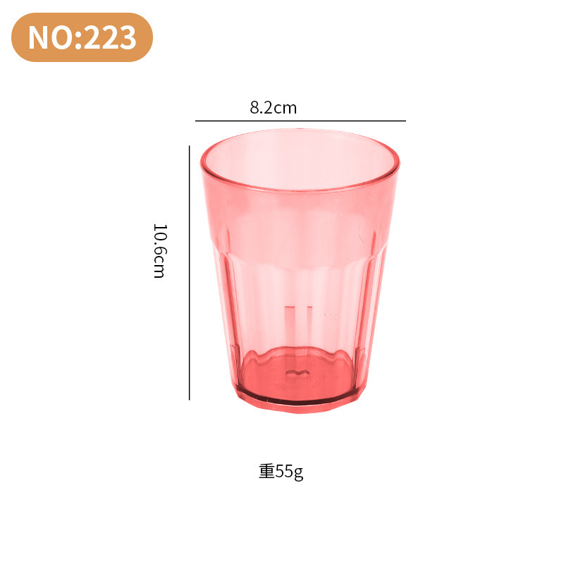 Lignes verticales rouges transparentes 350ML