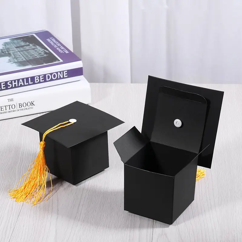 Complimenti Grad Contenitore di Caramella di Laurea Scatola di Favore del Regalo Festa di Laurea Decorazioni Forniture