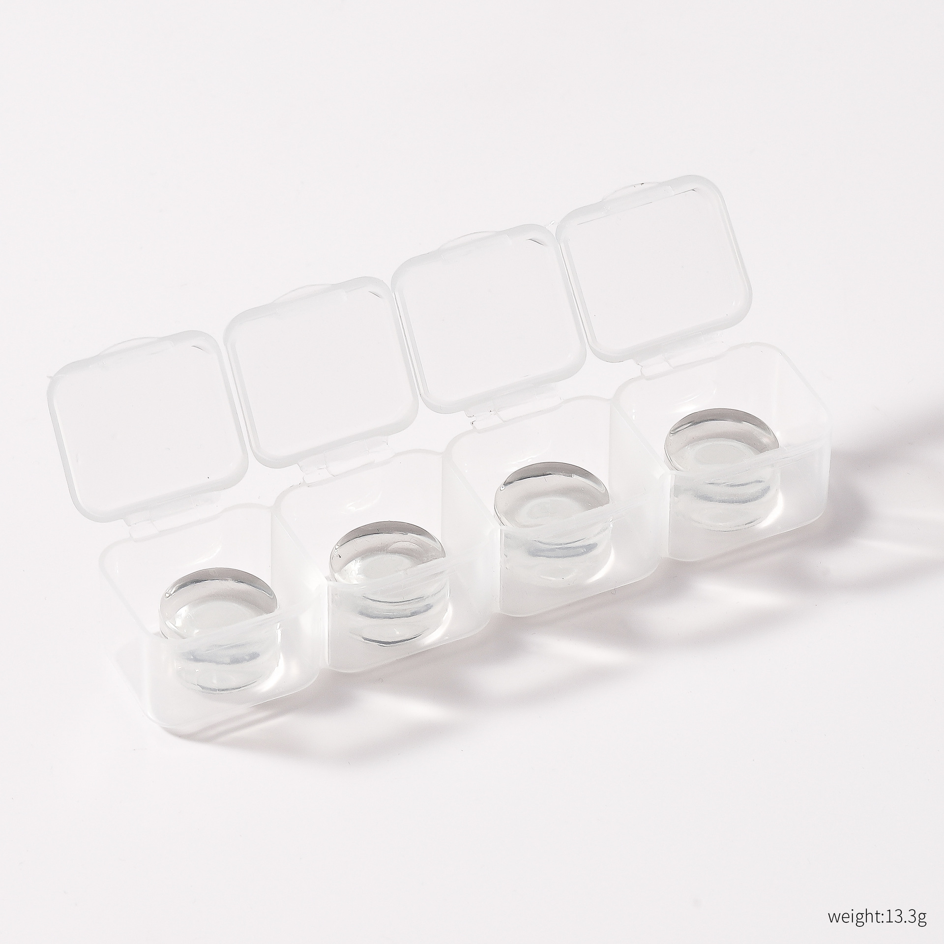 Tête en silicone droite (lot de 4)