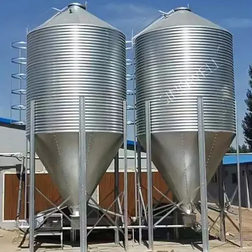 Perno de acero galvanizado para alimentación canola, 500, 1000, 1500, 5000 toneladas, para granja avícola, silo de almacenamiento de grano de maíz, en venta