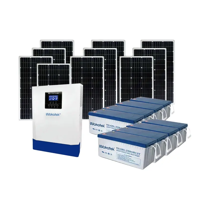 Sistema solar fuera de red para uso doméstico, controlador de tecnología ajustable de 7500