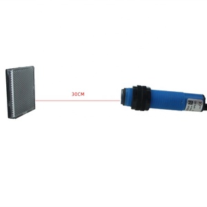 G18-3B30NA tres línea DC NPN NO salida de sensor fotoeléctrico interruptor con reflector