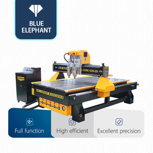 Máquina CNC de carpintería con 2 dos husillos, enrutador automático de grabado de corte Mad de madera contrachapada a la venta, asequible, 1325 - Product Image 1