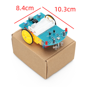 Nuovo Kit Robot con stelo tracciabile Starter Kit Robot 2WD fai da te Kit Robot per educazione elettronica non assemblato PCB/PCBA IC Kit per bambini - Product Image 4