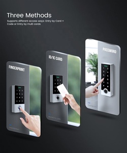Sistema de Control de Acceso de Cerradura de Puerta de Seguridad Inteligente IP68, Lector de Huellas Biométrico de Pantalla Táctil Independiente, Resistente al Agua para Exteriores - Product Image 5