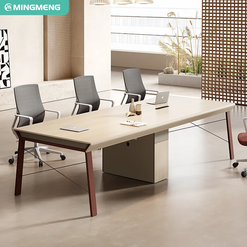 Luxo escritório mobiliário conferência mesa ajustável escritório escritório mesa e cadeira conjunto