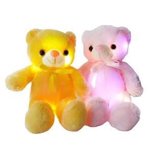 ตุ๊กตาหมีสติชแบบไล่ระดับสีมีไฟ LED เลือกได้1ชิ้น/ถุง PP สำหรับเป็นของขวัญ - Product Image 2