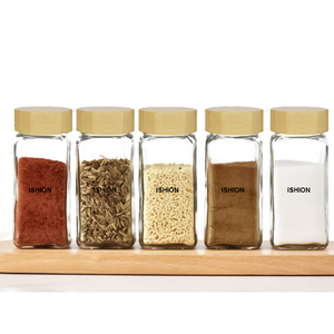 Canister <strong>Spice</strong> <strong>Jars</strong> Herb and <strong>Spice</strong> Containers Seasoning Bottles 50ml 100ml Square Glass <strong>Spice</strong> <strong>Jars</strong> With Lid - Product Image 6