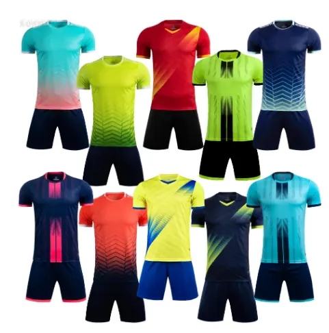 Nouveaux ensembles de maillots de Football pour enfants adultes hommes garçons Kit de Football vêtements de Sport Survetement uniformes de Football femmes costumes d'entraînement de Football