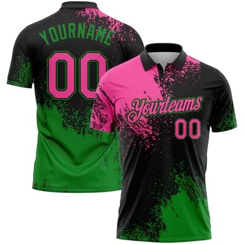 Rose, noir et vert