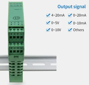 Aisladores galvánicos de señal de 35mm montados en riel DIN 1 entrada 2 salidas con salida de 4-20mA 0-10V - Product Image 3