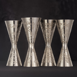 304 paslanmaz çelik Bar Jigger 10ml 20ml 30ml ölçek işareti ölçüm kokteyl Jigger ile özel çift kokteyl Jigger - Product Image 3