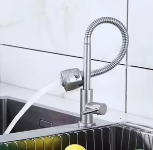 <span class=keywords><strong>2025</strong></span> Nhà Máy Thép Không Gỉ Duy Nhất-Xử Lý 360 Quay Dual-Chức Năng Vòi Nước Dây Vẽ Nước Lạnh Phun Bồn Rửa Nhà Bếp Mixer - Product Image 2