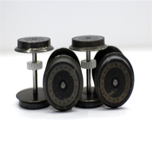 Model <strong>Train</strong> Railway 1:87 HO Scale Metal Wheels for <strong>Train</strong> <strong>Bogies</strong> Diorama Layout