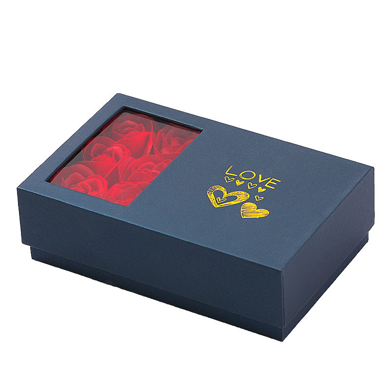 Boîte cadeau bleue