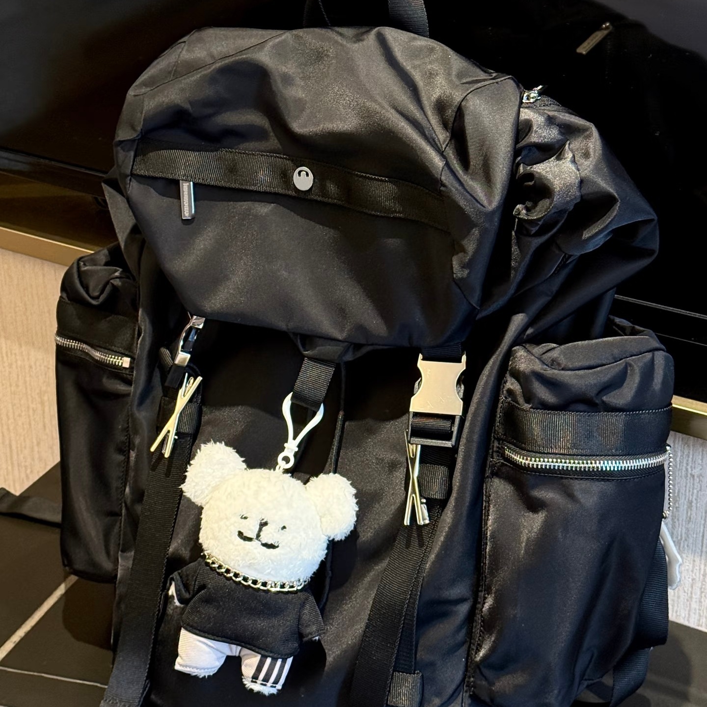 Black backpack, 25L