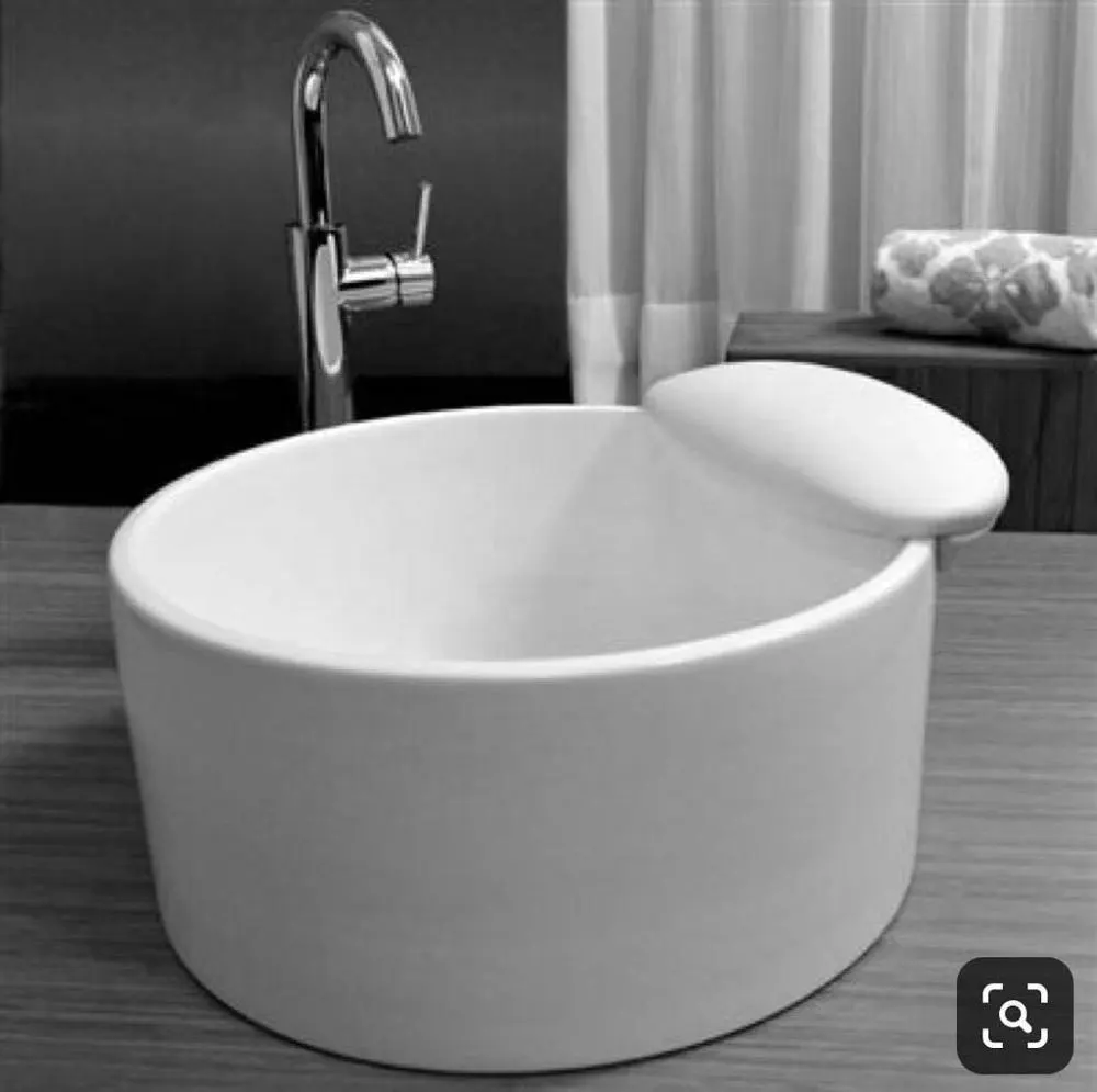 Beauty Spa Tub No Plumbing Whirlpool Pipeless Jet Foot Bath Salon Manicure round Pedicure Sink For Sale